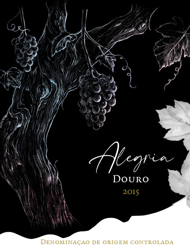 Étiquette de vin du Douro