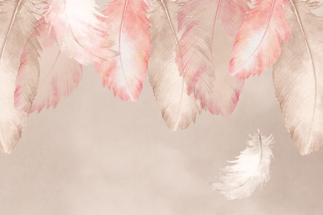 Papier peint plumes aperçu