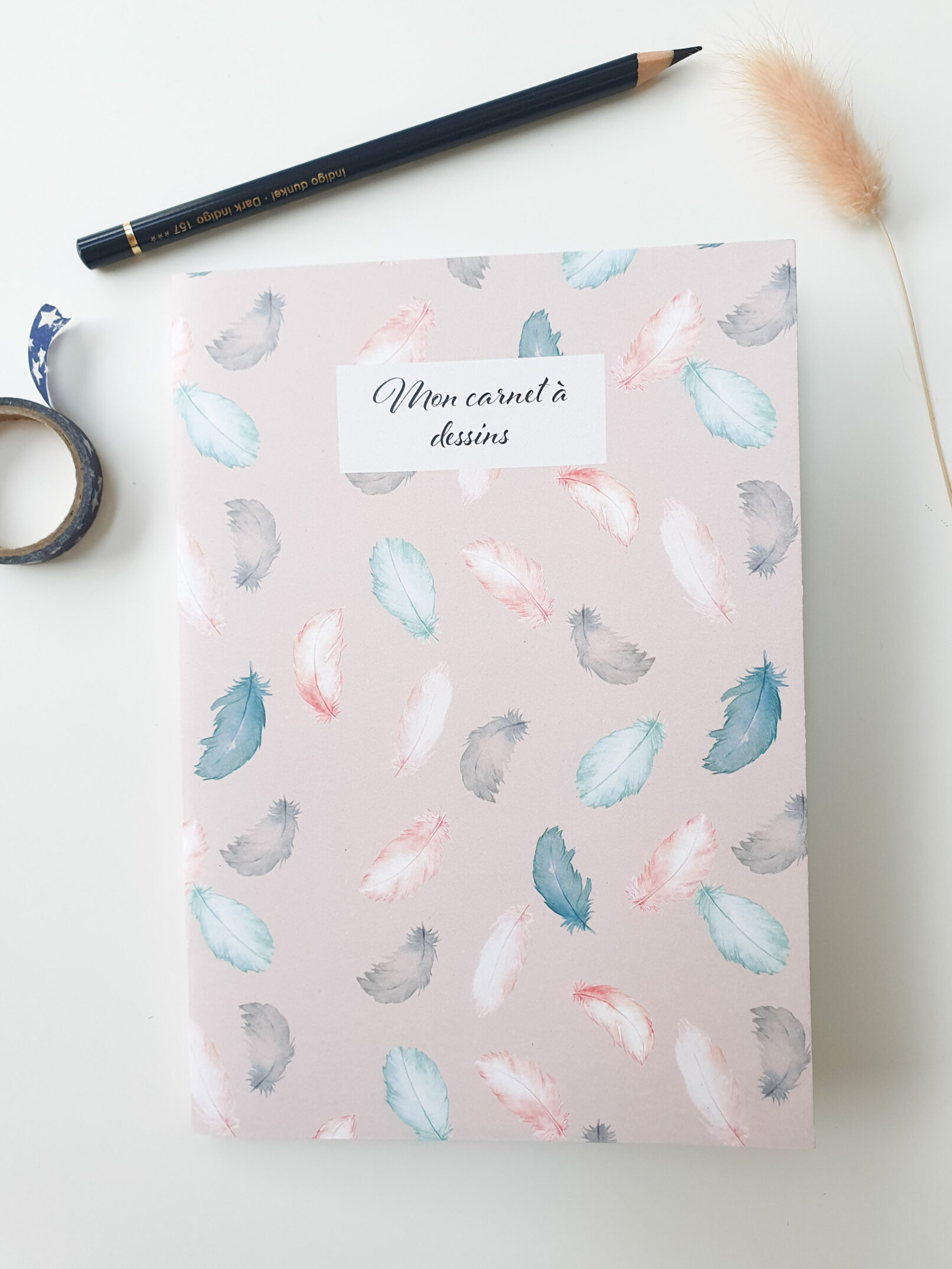 Carnet à dessin Plumes