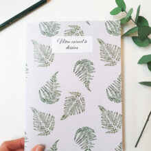 Carnet à dessin fougères Carnet à dessin fougères