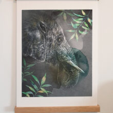 Tirage art Elephant d''Asie