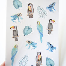 Stickers Amazonie Indigo 1 Stickers Amazonie Indigo