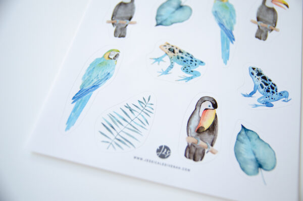 Stickers Amazonie Indigo 2 Stickers Amazonie Indigo