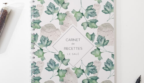 carnet de recettes Recto le salé