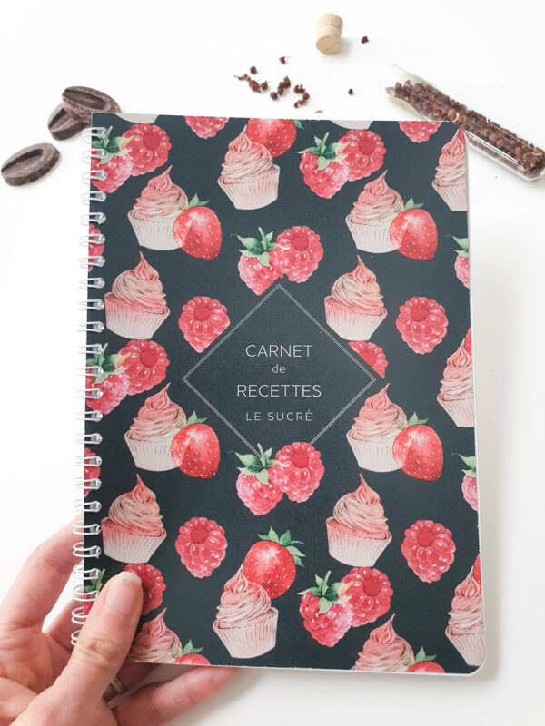 Carnet de recettes sucrées Carnet de recettes Verso le scuré