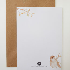 Carte de félicitations de naissance Petit Hibou