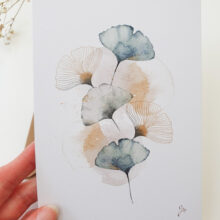 carte-ginkgo carte postale ginkgo