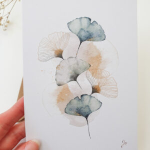 carte postale ginkgo
