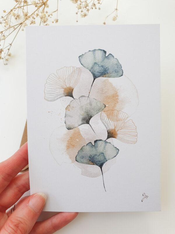 carte-ginkgo carte postale ginkgo