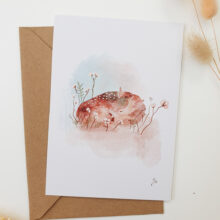 carte-petit-faon Carte de félicitations de naissance Petit Faon