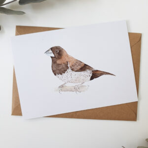 Carte postale moineau du Japon