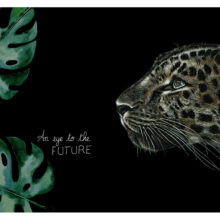 005 leopard 30X40 RVB Tirage d'art - An eye to the future