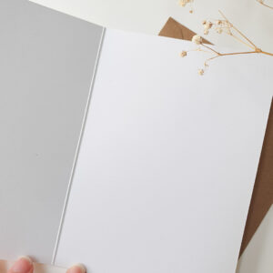 Carte postale double - Plume