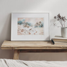 Cadre le bouvreuil et le cerisier Tirage d'art - Le bouvreuil et le cerisier