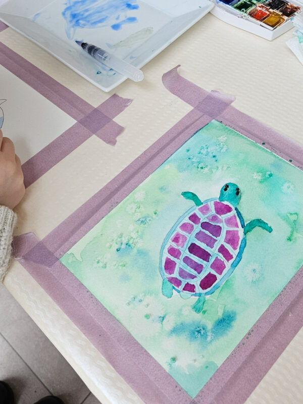 cours_aquarelle_enfant_animal Atelier d'aquarelle enfant animal préféré