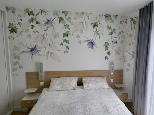 Résultat papier peint sur mesure chardons